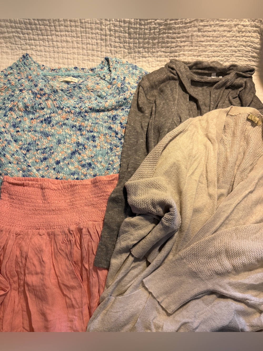 Aeropostale, Forever 21, Delia’s Women’s Medium Bundle. Skirt, Sweater, Cardigan